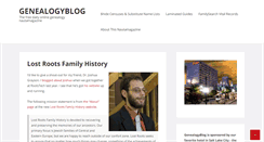 Desktop Screenshot of genealogyblog.com