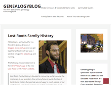 Tablet Screenshot of genealogyblog.com